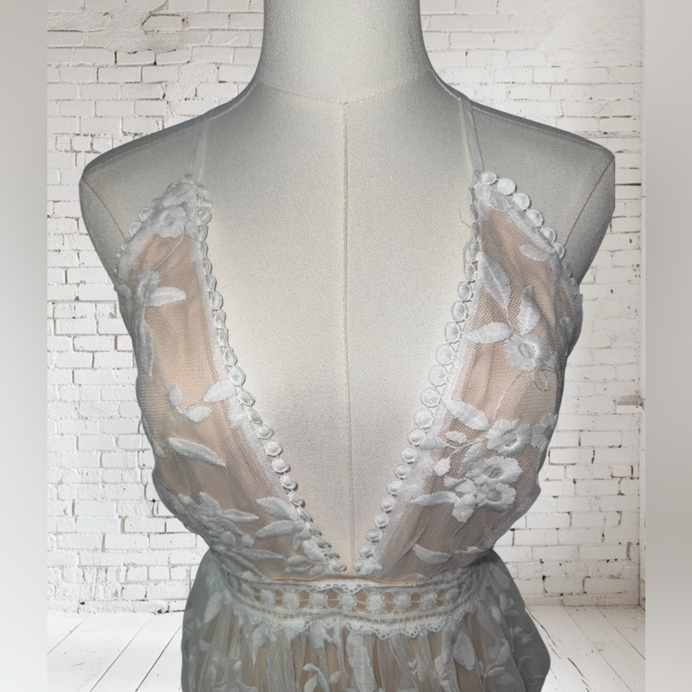 CupShe Lace Dress NWT | XS White Romantic Beach Style • Crisscross Back - Picture 10 of 11